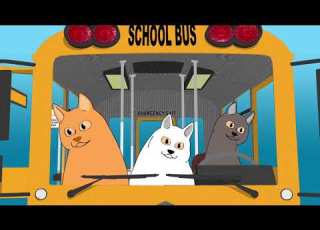  THE WHEELS ON THE BUS WITH CATS 7 Years
