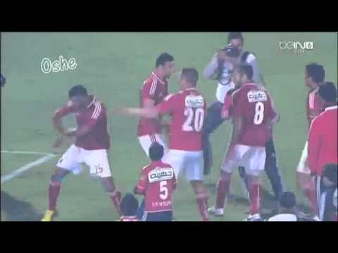 لاعبى الاهلى بترقص على اغنية مش هروح لفوزهم ببطولة كأس السوبر الافريقى 2014