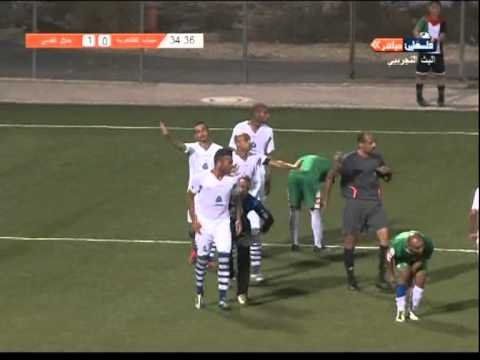 هدف محمود جبر على هلال القدس1 1 دوري المحترفين 2012 2013