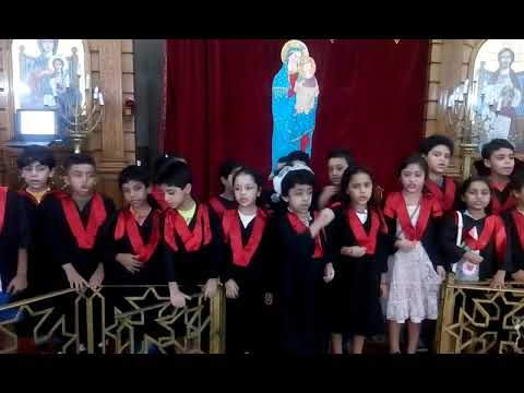 لحن أوصانا مرد أحد الشعانين مع خريجى ملائكة كنيستنا بكليوباترا