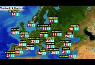Bulletin Météo En Europe Du 1 Et 2 Septembre
