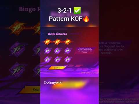 Luckiest KOF Bingo Pattern 3 2 1 Pattern Event KOF 2025 Mlbb Mlbbkof Kofmlbb Mobilelegends