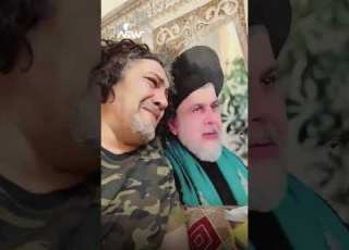  الشاعر علي الجنوبي يبكي مقتدى ال بقصيدة العراق وان نيوز