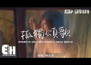 陳文非 孤獨頌歌 那些孤獨的人啊 夜晚是否還回家 那些靈魂早已無處安放 流浪到天涯 動態歌詞 Vietsub Pinyin Lyrics