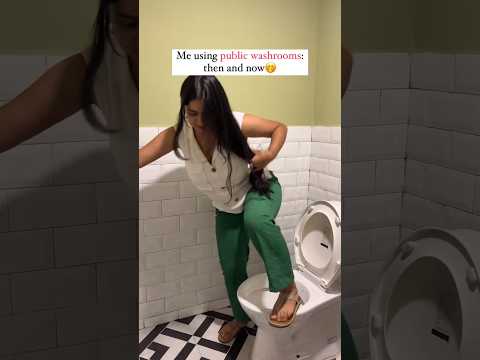 The Struggle Of Squatting On Public Toilet Seat Is Real Shorts Relatable Toilet Youtubeshorts