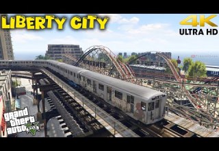 GTA V Liberty City Subway Train Ride Full Route In Liberty City Map Mods