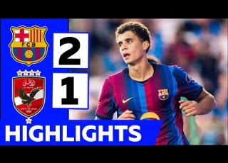  Barcelona Vs Al Ahly 2 1 Highlights Hamza Abdelkarim Goal Raphinha Penalty