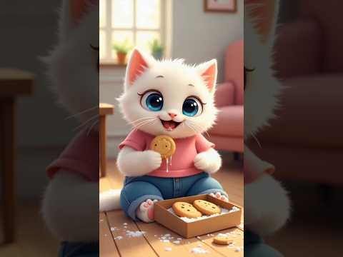 القط كل كحك العيد كلو شوف امه عملت فيه ايه