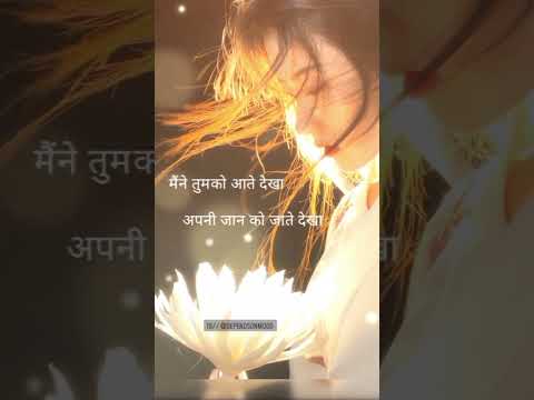 Mene Tumko Aate Dekha Apni Jaan Ko Jate Dekha Mene Tumko Aate Dekha Apni Jaan Ko Jate Dekha