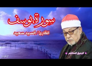 سورة يوسف القارئ الشيخ السيد سعيد