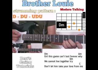  Brother Louie Modern Talking Guitar Chords W Lyrics Strumming Tutorial