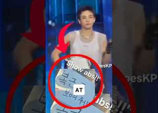 At A Stray Kids Concert A Fan Boldly Held Up A Giant Sign That Said SHOW ABS For Hyunjin Kpop