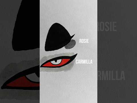 So Skizzieren Sie Rosie Und Carmillas Karminrote Augen Hazbin Hotel Shorts Hazbinhotel Art