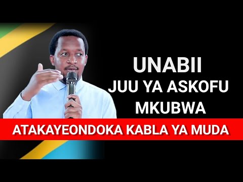 UNABII JUU YA ASKOFU MKUBWA ATAKAYE ONDOKA KABLA YA MUDA
