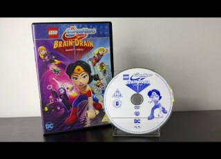 LEGO DC Superhero Girls Brain Drain Original Story DVD Unboxing UK Warner Bros