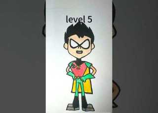  Robin Level Up Draw Drawing Levelup Draw Cartoon Cute Art Anime Robin Teentitans