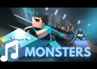 Katie Sky Monsters DERP RACE Minecraft Animation