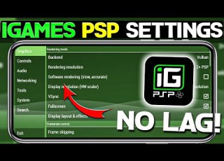 أفضل إعدادات محاكي IGames PSP لأجهزة أندرويد إعدادات لعب سلسة بدون تقطيع على PSP