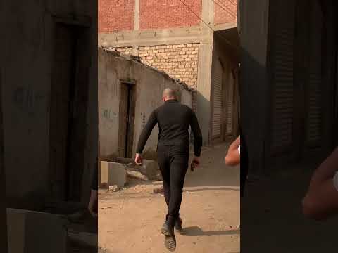 كواليس مشهد من مسلسل الاسطوره محمد رمضان تمثيل فتحي القطان