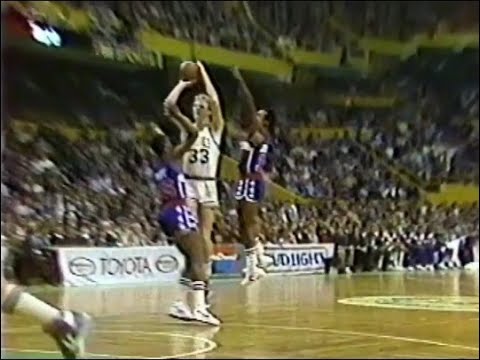 Larry Bird Buries The Leaning 3 Point Buzzer Beater Vs Bullets 1983