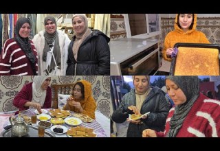 عراضة على وصال وعزيزة وفاطمة لأحسن افتتاح كيف جاتكم فاطمة بالقفطان تحضير الوصفة لي طلبتو ليا