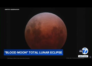 Rare Blood Moon Lunar Eclipse Seen Across SoCal