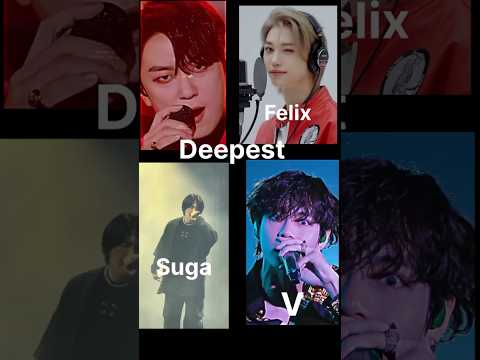 K Pop Idols Deep Voice Video Trending Asethetic Deep Felix Kimtaehyung Suga Kpop Shorts