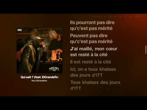 Niro Qui Sait Ft ElGrandeToto Lyrics Str8Lyrical