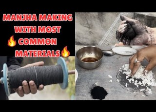  Manjha Making With Most Common Materials Makar Sankranti Special Akkhin