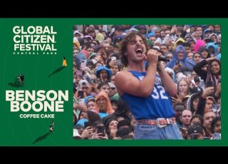 Musician Benson Boone Performs Coffee Cake Global Citizen Festival NYC 2024