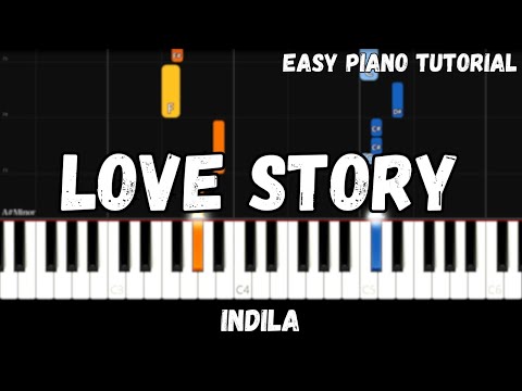 Indila Love Story Easy Piano Tutorial