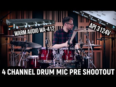 API 3124V Vs Warm Audio WA 412 Mic Preamp Comparison Recording Sonor Drums