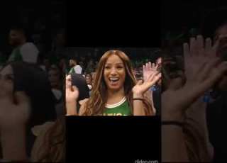 Sasha Banks The Boss Court Side At The Heat Celtics Game Shorts Wwe Nba