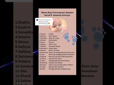 Nama Bayi Perempuan Awalan Huruf S Idenamabayi Shortvideo Namabayiperempuan