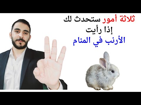 ثلاثة أمور ستحدث لك إذا رأيت الأرنب أو الأرانب في المنام L تفسير حلم رؤيا الارنب والارانب بالتفصيل