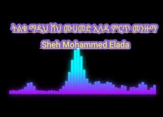  ትልቁ ማዲህ ሸህ ሙሀመድ ኢላዳ ምርጥ መንዙማ Sheh Mohammed Elada