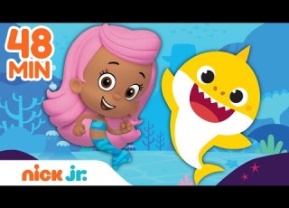  48 MINUTE Baby Shark Compilation W Blaze Bubble Guppies Nick Jr