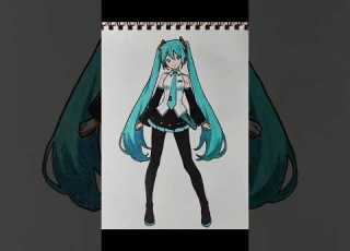 Hatsune Miku Stick To Anime Drawing Hatsunemiku Anime Drawing