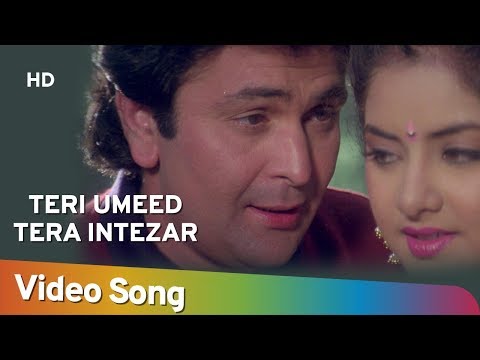 Teri Ummid Tera Intezar HD Deewana Song Rishi Kapoor Divya Bharti Filmigaane