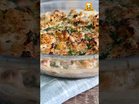 صينية زهرة بالطحينة بالفرن بأسهل طريقة بدون قلي وغلبة Cauliflower Easyrecipe Healthylifestyle