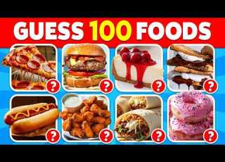 Guess The Food In 3 Seconds 100 Popular Foods Meals