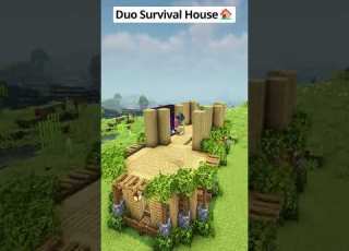 Minecraft Duo Survival House Shorts