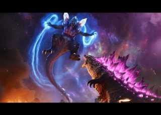 Godzilla X Kong VS Space Godzilla Godzilla X Kong Supernova Animation Fyp Monsterverse