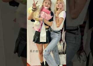  They Look So Happy To Meet Each Other Kpop Lisa Miyeon Shorts