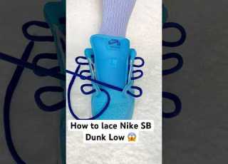 How To Lace Nike SB Dunk Low Lace Shoelace Fashion Lifestyle Nike Fy Foryou Shoes Love