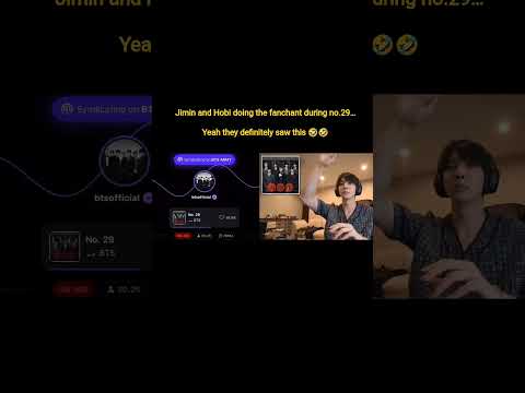 Jimin And Hobi Doing The Fanchant During No 29 Yeah They Definitely Saw Us