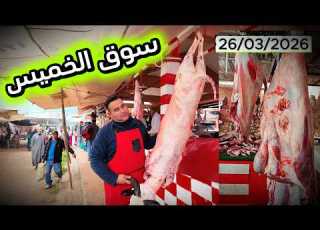 جولة سوق الخميس ولاد مبارك إقليم بني ملال مواشي لحم 26 03 2026 ابلور لحم