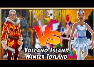 Mrs Claus Volcanic VS Belly Ballet Volcano Island Temple Run 2