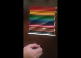 ASMR Color Sorting Colored Pencils Tingly And Satisfying