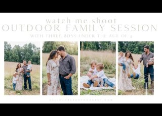 Outdoor Family Photography Session Behind The Scenes